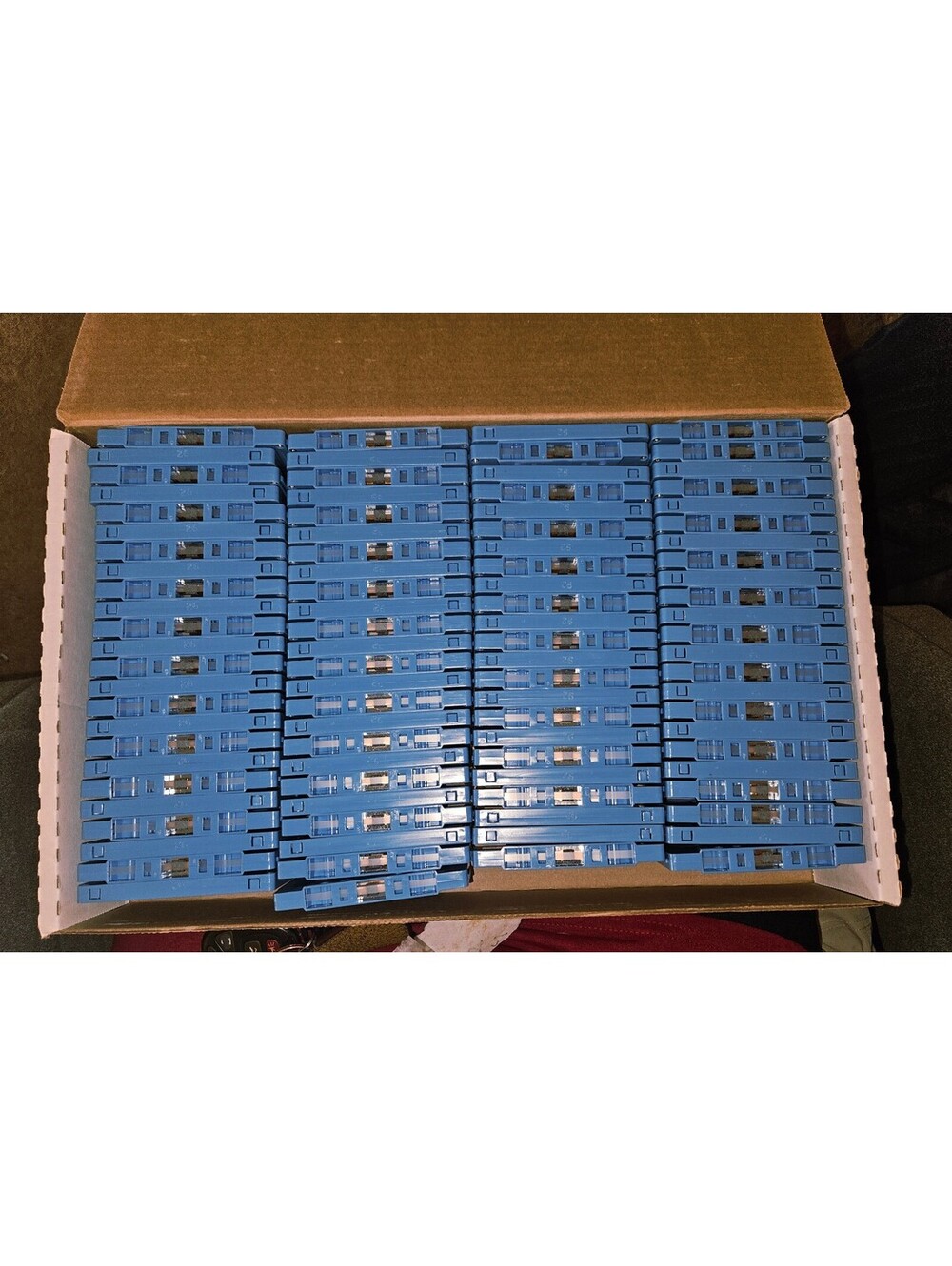 Lot of Blue Blank-92 Min. Audio Cassette Tapes - Vintage Style Magnetic Tape